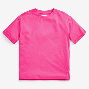 Magenta Pink Oversized T-Shirt (3-12yrs)