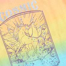 Load image into Gallery viewer, Multi Rainbow Ombre Sparkly Unicorn T-Shirt (3-12yrs)
