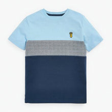 Load image into Gallery viewer, Blue Colourblock T-Shirt (3-12yrs)
