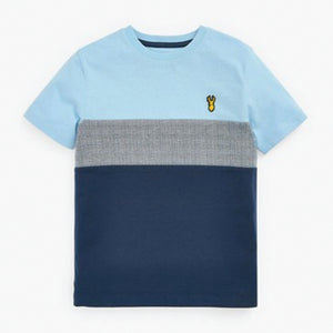 Blue Colourblock T-Shirt (3-12yrs)