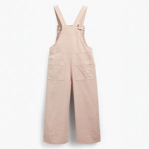 Pale Pink Frill Detail Dungarees (3-12yrs)