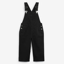 Load image into Gallery viewer, Black Denim Relaxed Dungarees (3-12yrs)
