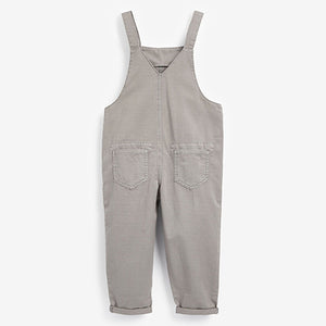 Grey Soft Cotton Dungarees (3-12yrs)