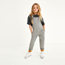 Load image into Gallery viewer, Grey Soft Cotton Dungarees (3-12yrs)
