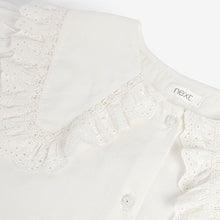 Load image into Gallery viewer, White Lace Trim Collar Blouse (3-12yrs)
