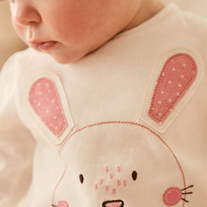 Pink Baby 3 Piece Bunny Set With Headband (0-18mths)