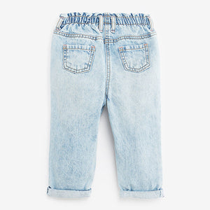 Denim Blue Paperbag Jeans (3mths-6yrs)