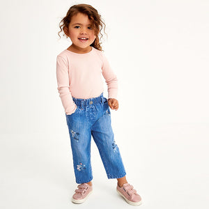 Bright Blue Paperbag Jeans (3mths-6yrs)