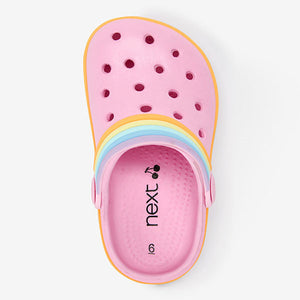 Pink Rainbow Clogs (Younger Girls)