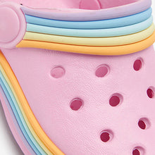 Load image into Gallery viewer, Pink Rainbow Clogs (Younger Girls)
