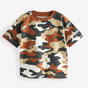 Rush Brown Camo 3 Pack Oversized T-Shirts (3mths-5yrs)