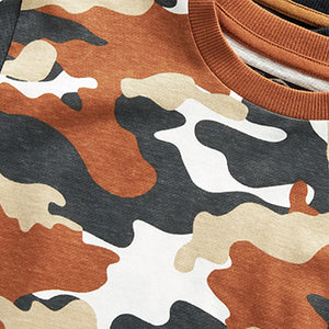 Rush Brown Camo 3 Pack Oversized T-Shirts (3mths-5yrs)