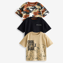 Load image into Gallery viewer, Rush Brown Camo 3 Pack Oversized T-Shirts (3mths-5yrs)
