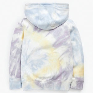 Lilac Purple & Yellow Tie Die Soft Touch Jersey (3-12yrs)