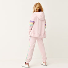 Load image into Gallery viewer, Pink Rainbow Joggers Soft Touch Jersey (3-12yrs)
