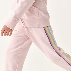 Pink Rainbow Joggers Soft Touch Jersey (3-12yrs)