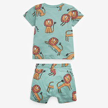 Load image into Gallery viewer, Blue Lion All Over Printed T-Shirt and Shorts Set (3mths-5yrs)
