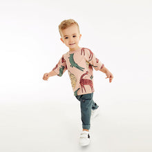Load image into Gallery viewer, Blush Pink Safari Oversized All Over Print T-Shirt (3mths-5yrs)
