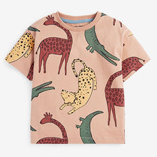 Load image into Gallery viewer, Blush Pink Safari Oversized All Over Print T-Shirt (3mths-5yrs)
