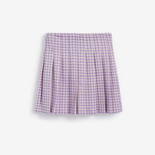 Load image into Gallery viewer, Lilac Gingham Check Tennis Style Skirt (3-12yrs)
