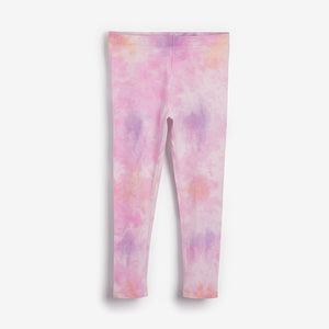 Pretty Pink Tie Dye Leggings (3-12yrs)