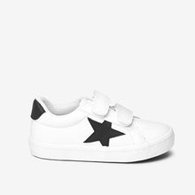 Load image into Gallery viewer, White Star Touch Fastening Trainers
