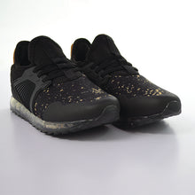 Load image into Gallery viewer, Black /Gold Lights Trainers Shoes (Older Boys)
