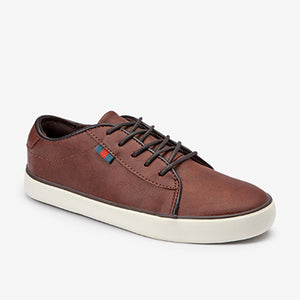 Tan Brown Lace Up Shoes (Older Boys)