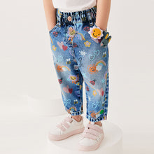 Load image into Gallery viewer, Denim Bright Print Jeans (3mths-6yrs)
