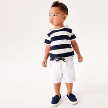 Load image into Gallery viewer, White Pull-On Shorts (3mths-5yrs)
