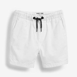 White Pull-On Shorts (3mths-5yrs)