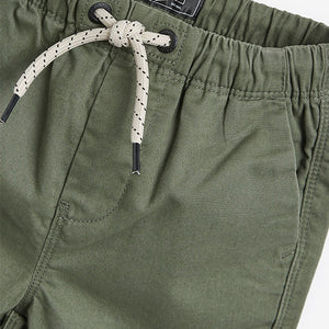 Green Khaki Pull-On Shorts (3mths-5yrs)