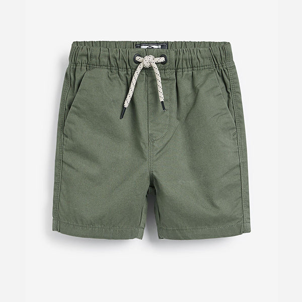 Green Khaki Pull-On Shorts (3mths-5yrs)