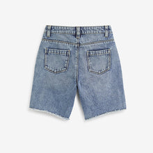 Load image into Gallery viewer, Mid Blue Long Length Denim Shorts (3-12yrs)
