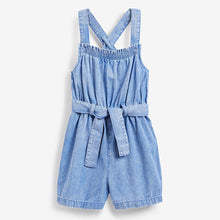 Load image into Gallery viewer, Bright Blue Tie Waist Playsuit (3-12yrs)
