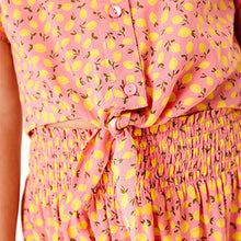 Load image into Gallery viewer, Pink/Yellow Lemon Printed Co-ord Set (3-12yrs)
