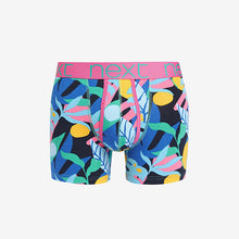 Load image into Gallery viewer, Bright Leaf Print A-Front Boxers 4 Pack
