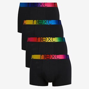 Blacn Ombre Waistband Hipster Boxers 4 Pack