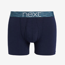 Load image into Gallery viewer, Navy/Blue A-Front Boxers 4 Pack
