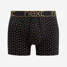 Load image into Gallery viewer, Black/Gold  A-Front Boxers 4 Pack
