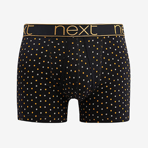 Black/Gold  A-Front Boxers 4 Pack