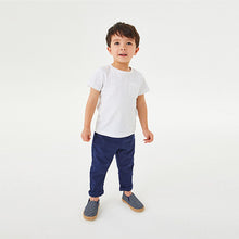 Load image into Gallery viewer, Navy Blue Linen Blend Trousers (3mths-5yrs)
