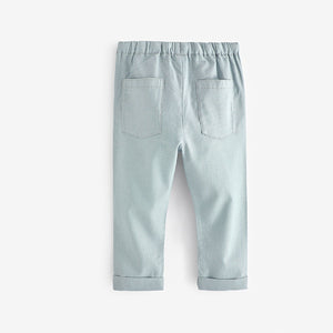 Mineral Blue Linen Blend Trousers (3mths-5yrs)