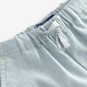 Mineral Blue Linen Blend Trousers (3mths-5yrs)