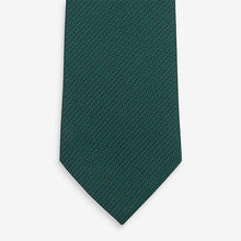 Load image into Gallery viewer, Green Textured Tie With Tie Clip
