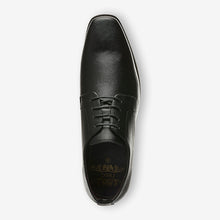 Load image into Gallery viewer, Black Slim Square Derby Shoes
