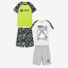 Load image into Gallery viewer, Green/Black Xbox 2 Pack Short Pyjamas (5-12yrs)
