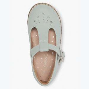 Mint Green Star Charm T-Bar Shoes (Younger Girls)