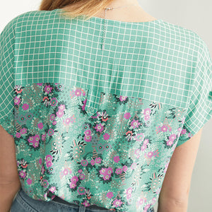 Celia Birtwell Green Floral Boxy T-Shirt