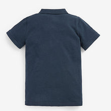 Load image into Gallery viewer, Navy Blue Short Sleeve Polo Shirt (3-12yrs)
